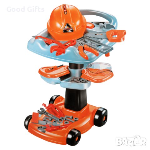 Голям комплект детски инструменти на количка, 25 части