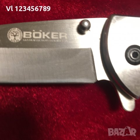 Полуавтоматичен нож BOKER 90х205мм, снимка 2 - Ножове - 39423178