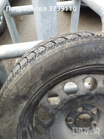 Зимни гуми с метални джанти 16 5х100, снимка 1 - Гуми и джанти - 43114064