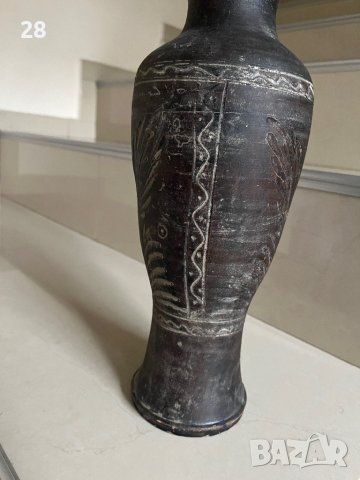 Стара ваза керамична, снимка 3 - Вази - 43046966