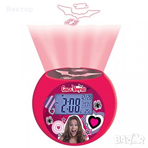 Оригинален радио часовник Chica Vampiro от Lexibook с функция прожекция. 