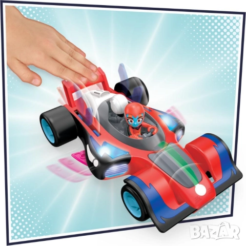 Оригинал на Hasbro PJ Masks Светкавични състезатели Animal Power 🏎 , снимка 2 - Коли, камиони, мотори, писти - 52716436