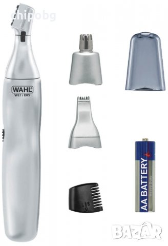 Тример, Wahl 05545-2416, Ear, Nose & Brow Trimmer, 3 rinseable cutting heads for nose trimming, cont, снимка 3 - Тримери - 38484648