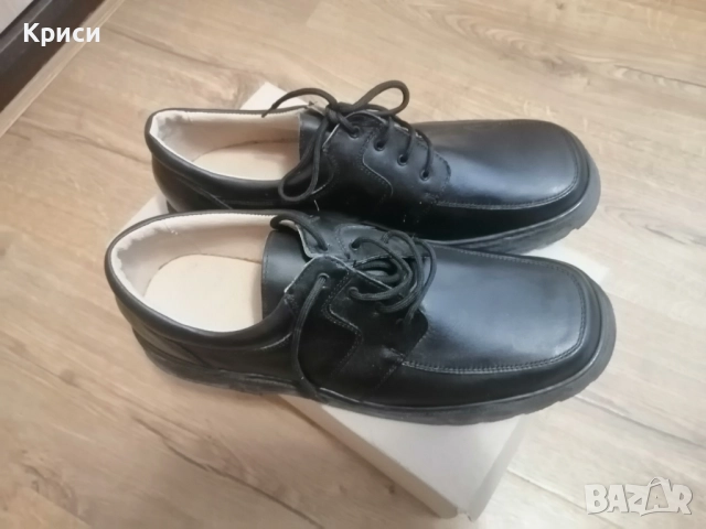 Мъжки официални обувки от естествена кожа 46 ти номер , снимка 2 - Официални обувки - 52724929