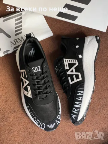 Emporio Armani Мъжки Маратонки EA👟Мъжки Спортни Обувки Емпорио Армани - 2 Налични Цвята Код D1585, снимка 4 - Маратонки - 48594982