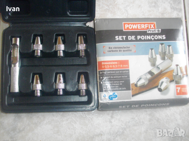 Нов Немски Комплект 7 бр. Сменяеми Замби-5-8 мм-За Отвори-От Хром-Карбон, снимка 9 - Други инструменти - 36477465