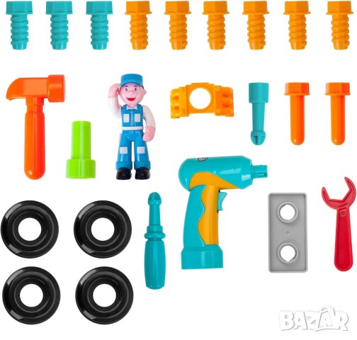 Камион за инструменти със светлини и звуци, снимка 3 - Образователни игри - 43425028