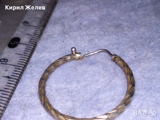 СТАРА СРЕБЪРНА СТИЛНО ОРНАМЕНТИРАНА РЕТРО ОБЕЦА СРЕБРО 925 с ИНТЕРЕСНО ОРИГИНАЛНО ЗАКОПЧАВАНЕ 21002, снимка 3 - Антикварни и старинни предмети - 40502053