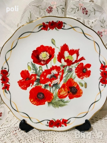 порцеланова чиния за стена  , снимка 3 - Декорация за дома - 53207145