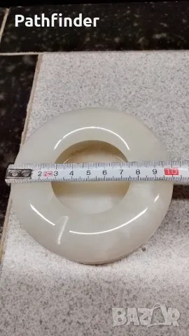 Голям нов пепелник от естествен мраморен оникс, снимка 5 - Декорация за дома - 47964524