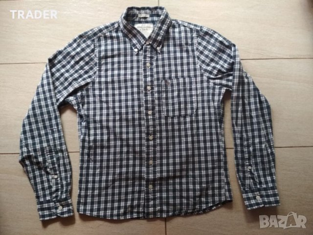 Abercrombie & Fitch, мъжка спортна риза, 100% памук, снимка 1 - Ризи - 19397617