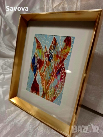 Авторска картина "Синьо", снимка 2 - Картини - 53474431