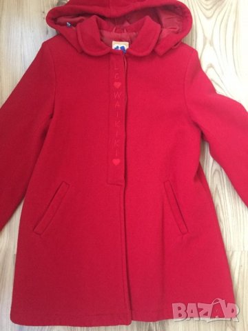 Детско палто LCWkiki, за 10г./140см, с качулка, 80% вълна 20% полиамид, много запазено, снимка 15 - Детски якета и елеци - 27419735