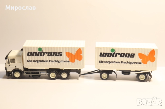 HERPA H0 1/87 MERCEDES BENZ КОНТЕЙНЕР КАМИОН МОДЕЛ