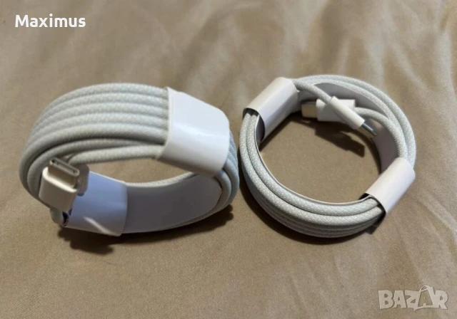 Зарядно за iPhone 20W (Type-C) - Плетен кабел и адаптер, снимка 4 - Оригинални зарядни - 51111307
