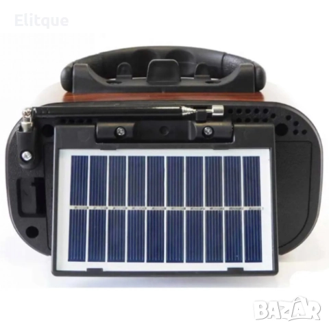 Ретро преносимо радио със слънчев панел Golon RX-BT618S, снимка 2 - Радиокасетофони, транзистори - 52606892