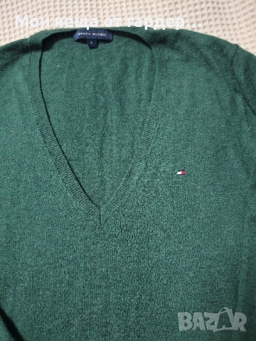 Tommy Hilfiger вълнен фин пуловер, рС, снимка 4 - Блузи с дълъг ръкав и пуловери - 52333730