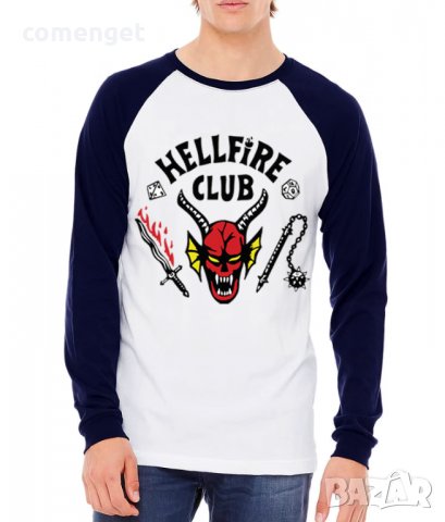 Мъжки и Детски тениски и блузи HELLFIRE CLUB - Stranger Things! Или с ТВОЯ идея!, снимка 2 - Блузи - 37672446