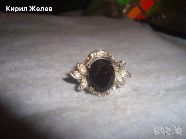 ПРЕКРАСЕН ФЛОРАЛЕН АР НУВО ПОСРЕБРЕН ПРЪСТЕН с ЮВЕЛИРНО ФАСЕТИРАН ГОЛЯМ МАРКАЗИТ и ЦИРКОНЧЕТА 70571, снимка 13 - Пръстени - 37512615