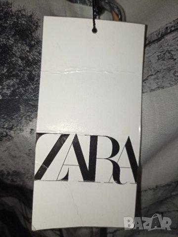 Zara L  -Мъжка нова с етикет риза с абстрактни черно- бели фигури , снимка 8 - Ризи - 40532982