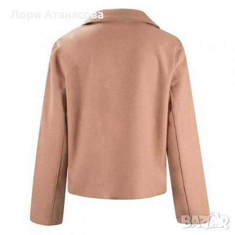 Дамско спортно-елегантно късо сако*палто  Wool Blend Jacket Ladies, снимка 2 - Якета - 27717521