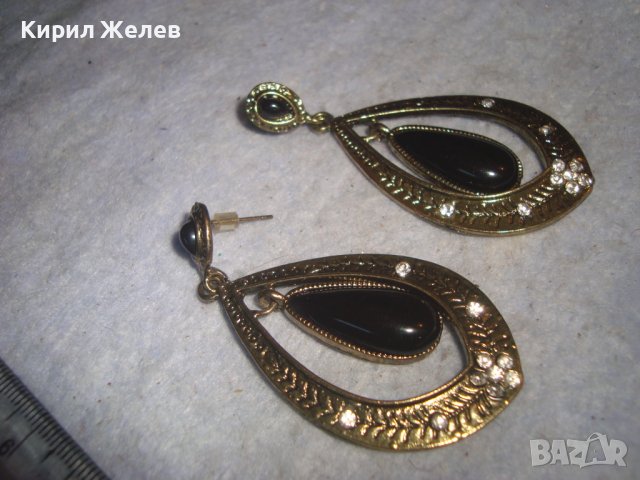 КРАСИВИ АРТИСТИЧНИ ВИНТИДЖ АРТ ДИЗАЙН ОРНАМЕНТИРАНИ ОБЕЦИ с КРИСТАЛИ 4291, снимка 3 - Обеци - 36623683