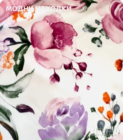 Комплект 6 части ПАМУК + Чаршаф с ластик, снимка 6 - Спално бельо - 51224273