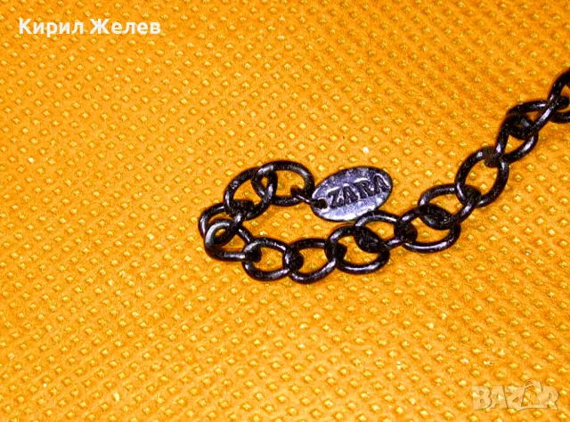 РАЗКОШНА БЛЕСТЯЩА КРИСТАЛНА МАРКОВА МОДНА РЕТРО АРТ СТИЛ ОГЪРЛИЦА на ZARA 47383, снимка 3 - Колиета, медальони, синджири - 47297723