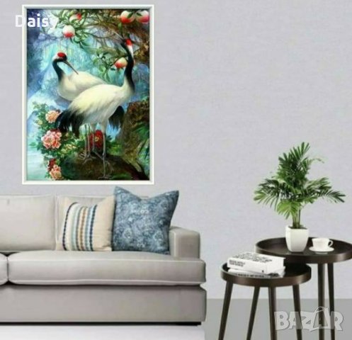 Диамантен гоблен "Птици сред природата", снимка 2 - Гоблени - 28500640