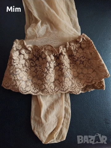 Чорапи ликра с дантела в Черно,светло сиво и цвят телесен , снимка 5 - Бельо - 52902997