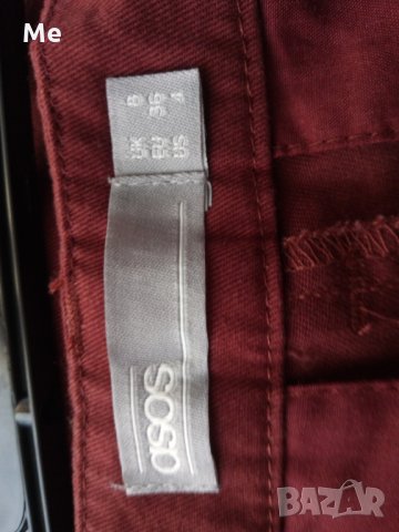 ASOS нов панталон червен с м uk 8, снимка 3 - Панталони - 26849752