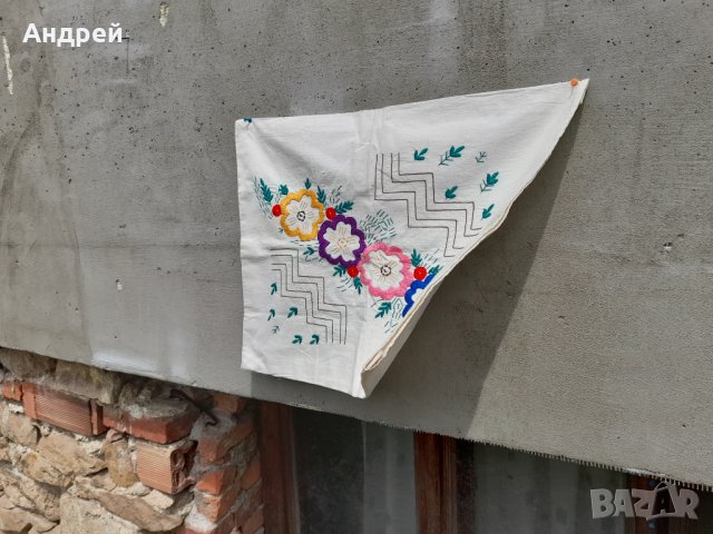 Старинна бродирана калъфка за възглавница #151, снимка 3 - Антикварни и старинни предмети - 36760340