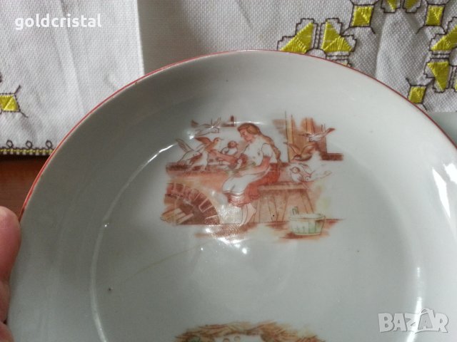 Стар български порцелан детски комплект , снимка 7 - Антикварни и старинни предмети - 40622023