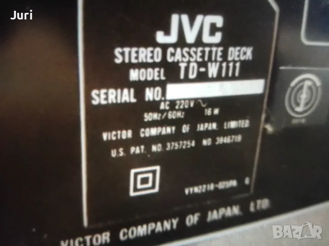 JVC TD W 111 Касетен дек, снимка 3 - Декове - 50230474
