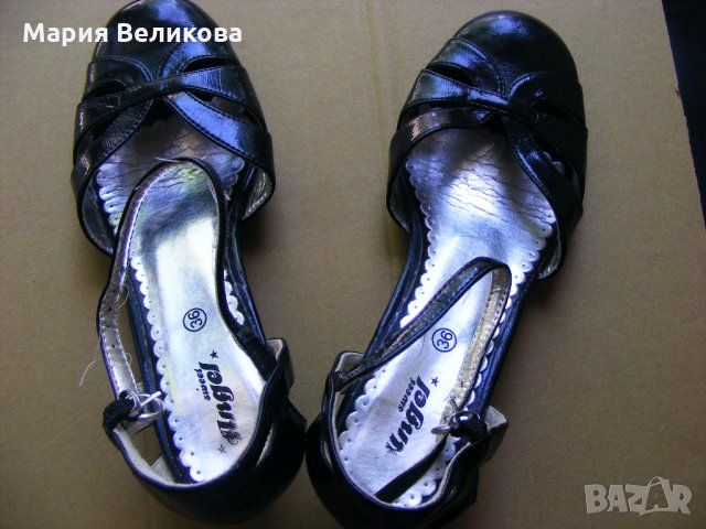 Сандали черни № 36, снимка 2 - Детски сандали и чехли - 26652679