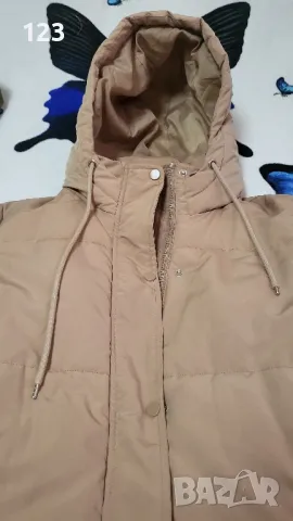 Бежово дълго яке , снимка 4 - Якета - 49222903