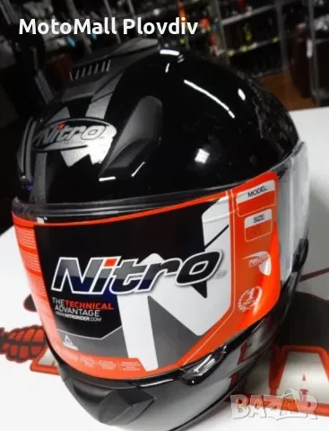 Каска nitro n3100 black нова мото каска шлем xs s m l xl xxl, снимка 4 - Аксесоари и консумативи - 49225473
