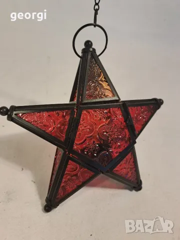 коледна витражна звезда 