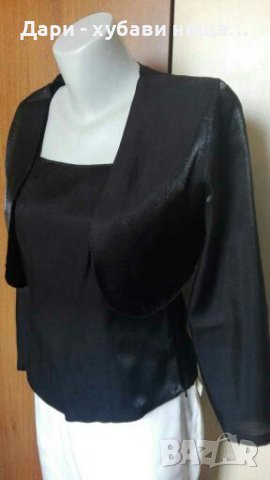 Официален потник/топ с акцент от пайети🍀❤S,M❤🍀арт.1079, снимка 4 - Корсети, бюстиета, топове - 36685282