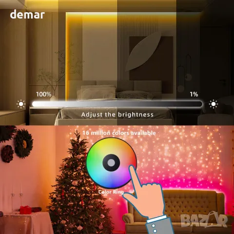 Комплект 2,4 GHz безжично 4 зоново RF дистанционно управление + 2 бр RGB LED контролер, снимка 5 - Друга електроника - 47425339