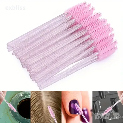 Еднократни четки за мигли 10бр., снимка 5 - Козметика за лице - 49197180