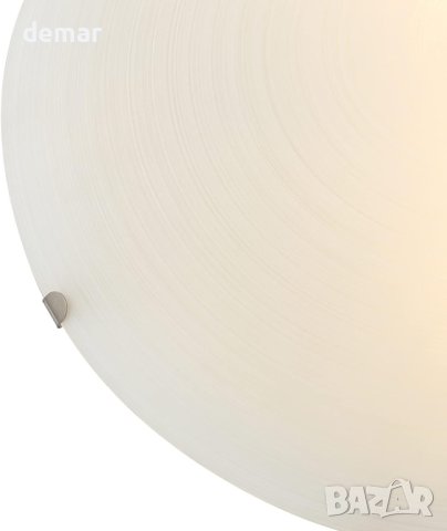 Традиционно матирано бяло 30 см стъклено таванно осветление| 2 x E27 |, снимка 4 - Лампи за таван - 43143679