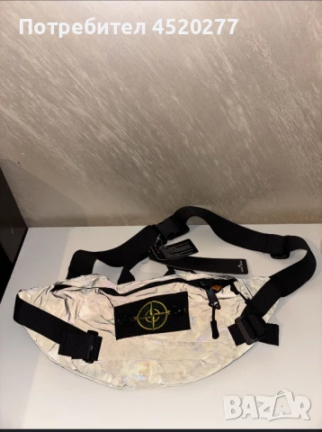 Stone Island black teflective bag, снимка 3 - Чанти - 51416665