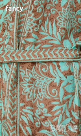 Дамски халат с коприна, снимка 5 - Палта, манта - 51086278