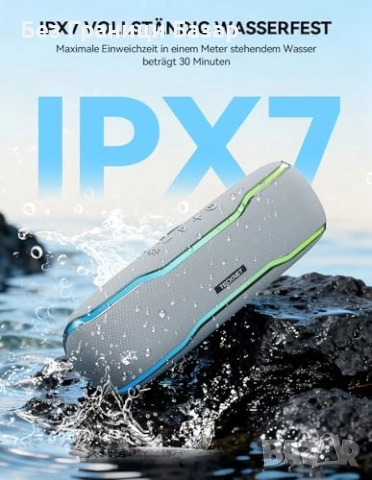 Нова Преносима колонка 30W с RGB светлини и мощен бас, външна парти, снимка 3 - Слушалки и портативни колонки - 52775934