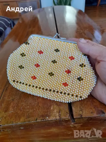 Старо мънистено портмоне #6, снимка 2 - Други ценни предмети - 48826575