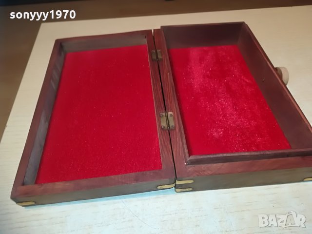 кутия от екзотично дърво с меден обков-26х15х6см, снимка 15 - Колекции - 28727790