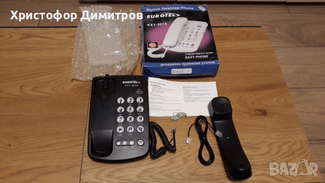 Стационарен телефон EUROTEL KXT -3014, снимка 1 - Стационарни телефони и факсове - 39048951