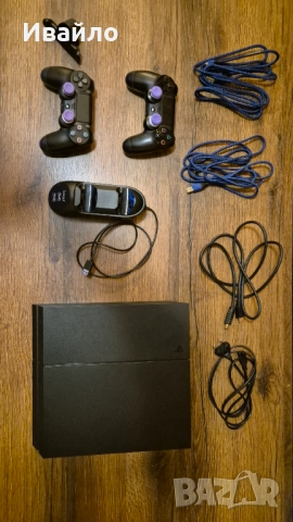 Playstation 4 Slim 1TB конзола с два dualshock 4 контролера, снимка 2 - Игри за PlayStation - 52659722