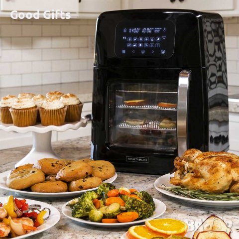 Фритюрник с горещ въздух Air Fryer 12в1 Royalty Line , 11л, снимка 3 - Фритюрници - 37670383